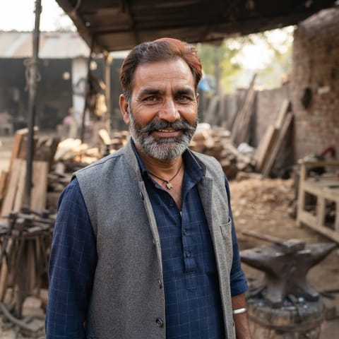 AI-generated illustration representing the Khati (Haryanvi) people