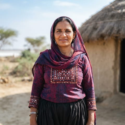 AI-generated illustration representing the Muslim Khatri people