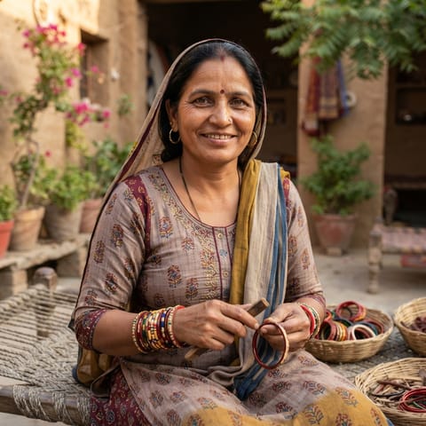 代表Lakhera (Marwari)人的 AI 生成插图