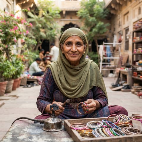 AI-generated illustration representing the Muslim Lakhera people