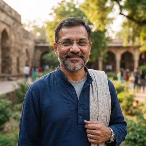 رسم توضيحي مُولَّد بالذكاء الاصطناعي يمثّل شعب Moghol (Gujarati)