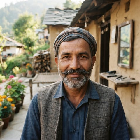 رسم توضيحي مُولَّد بالذكاء الاصطناعي يمثّل شعب Nai (Kangri)