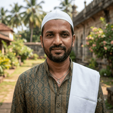 Ilustração gerada por IA representando o povo Sayyid (Kannada)