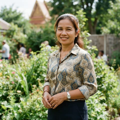 AI-generated illustration representing the Khmer people