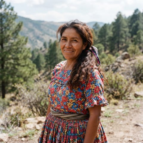 AI-generated illustration representing the Southeastern Tarahumara people