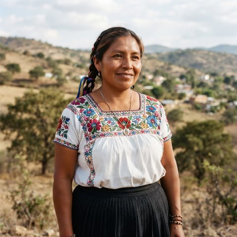 AI-generated illustration representing the Tlazoyaltepec Mixtec people