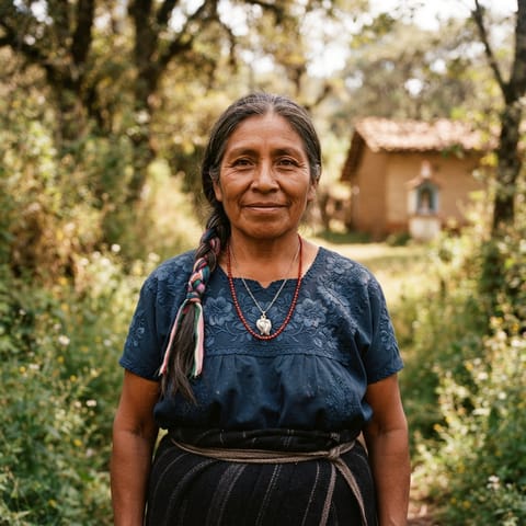 代表Temascaltepec Nahuatl人的 AI 生成插图