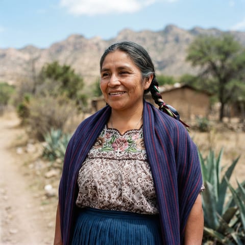 AI-generated illustration representing the Durango Nahuatl people