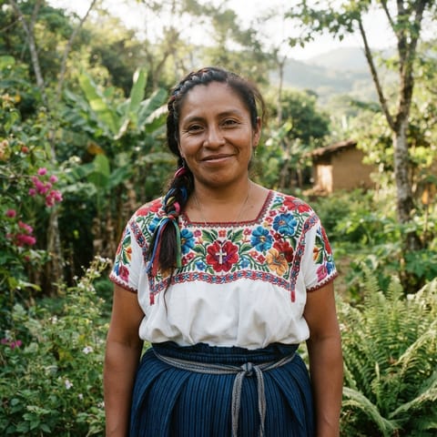 AI-generated illustration representing the Ometepec Nahuatl people