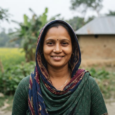AI-generated illustration representing the Rangpuri people