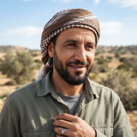AI-generated illustration representing the Libyan Arabs people