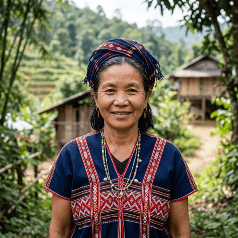 AI-generated illustration representing the Mobwa Karen people