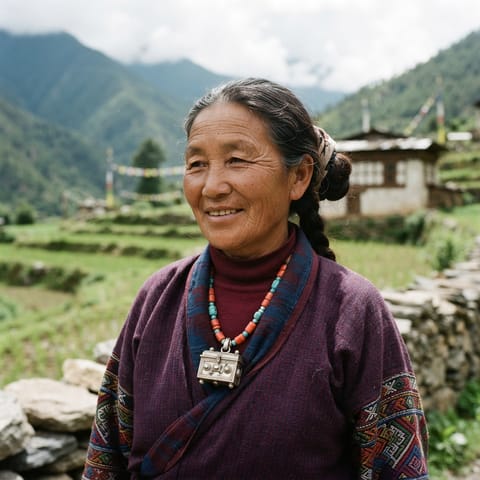 AI-generated illustration representing the Eastern Tamang people