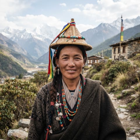 AI-generated illustration representing the Layab people