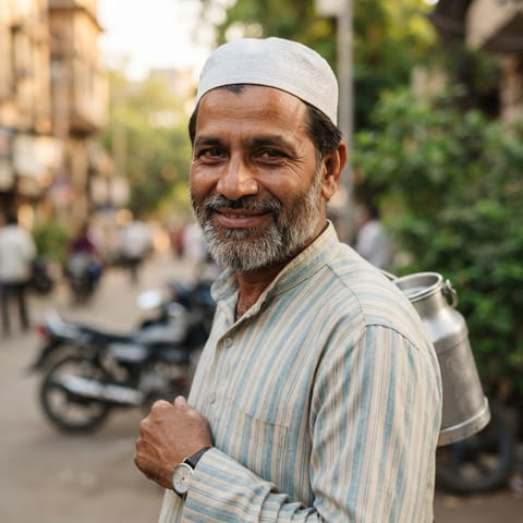 AI-generated illustration representing the Dudhwala people