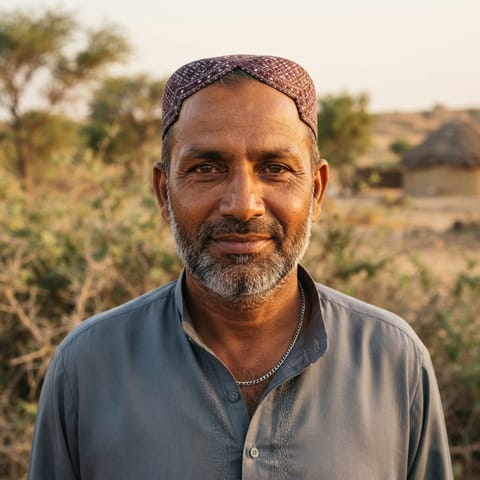 AI-generated illustration representing the Khaskeli people