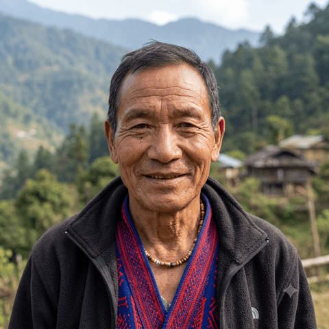 AI-generated illustration representing the Na people