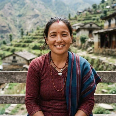 AI-generated illustration representing the Adibasi people