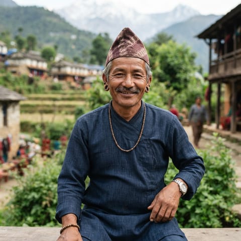 AI-generated illustration representing the Damai people