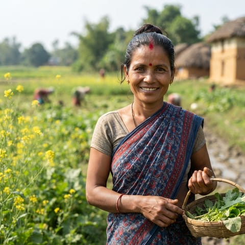 AI-generated illustration representing the Dhanuk people