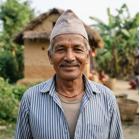 AI-generated illustration representing the Dhunia people