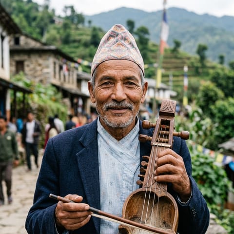AI-generated illustration representing the Ghandarbav people