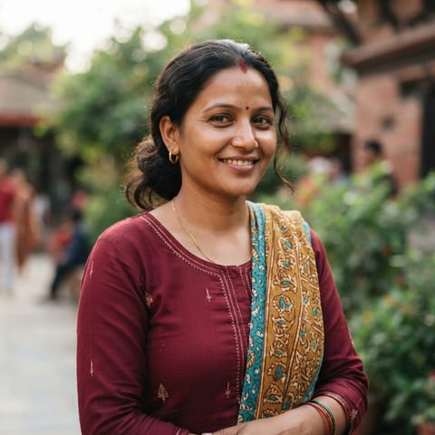 AI-generated illustration representing the Marwadi people