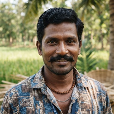 AI-generated illustration representing the Vettaikkaran people