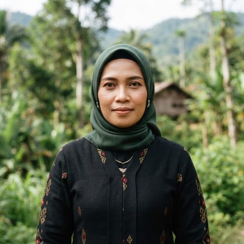 AI-generated illustration representing the Pakpak Boang people