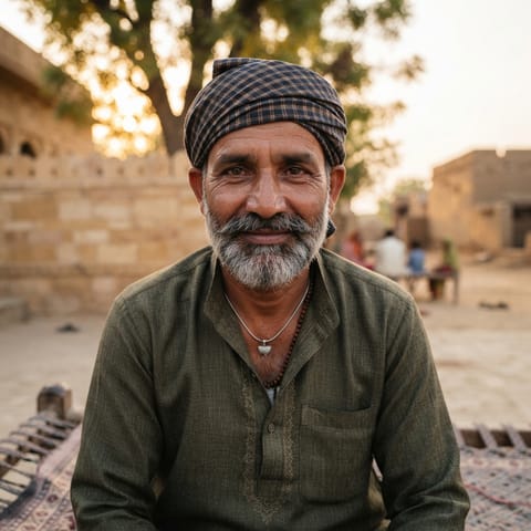 AI-generated illustration representing the Rai Bhat Muslims people