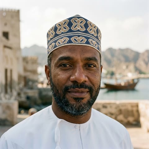 AI-generated illustration representing the Swahili Arabs people