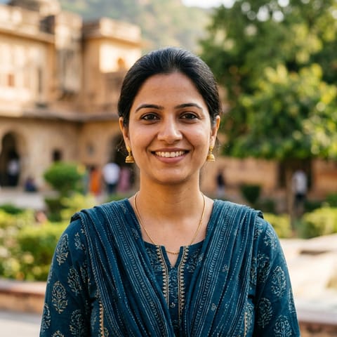 AI-generated illustration representing the Maheswari people
