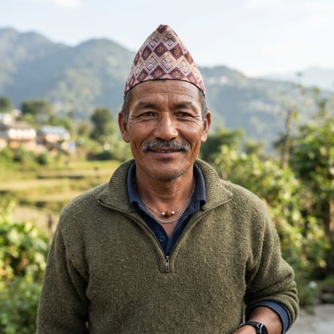 AI-generated illustration representing the Gurkha people