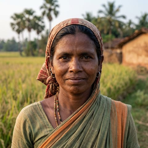 AI-generated illustration representing the Koraga people