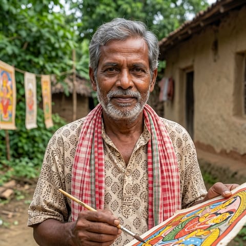 AI-generated illustration representing the Citrakar people