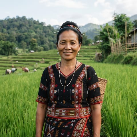 AI-generated illustration representing the Sinpho people