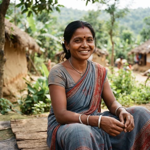 AI-generated illustration representing the Kumarbhag Paharia people