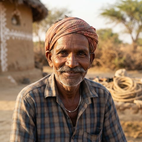 AI-generated illustration representing the Paradhi people