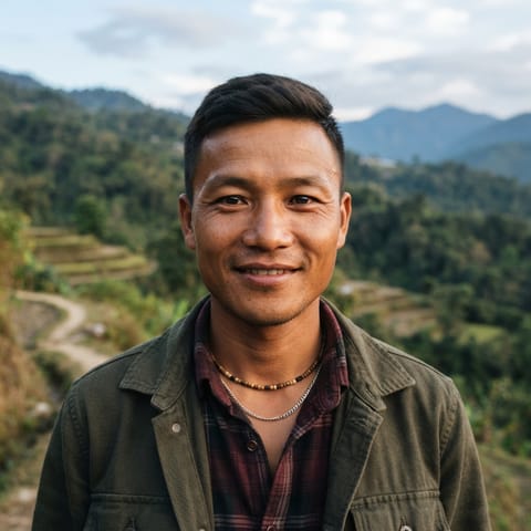 رسم توضيحي مُولَّد بالذكاء الاصطناعي يمثّل شعب Sajalong