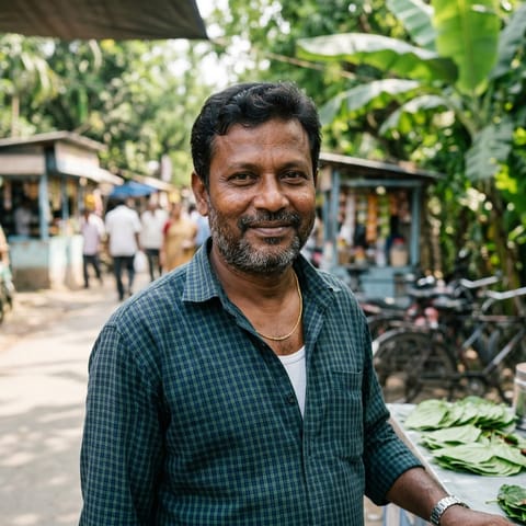 AI-generated illustration representing the Tamboli (Bengali) people