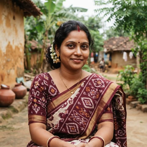 AI-generated illustration representing the Bhondari people
