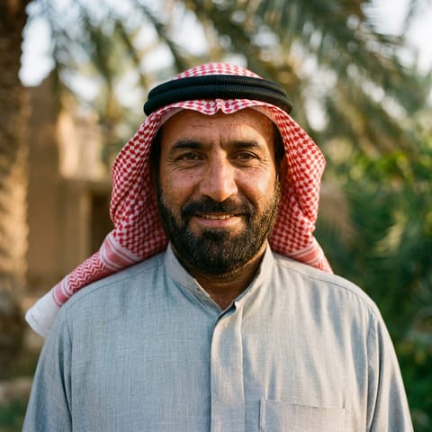 AI-generated illustration representing the Southern Baloch people