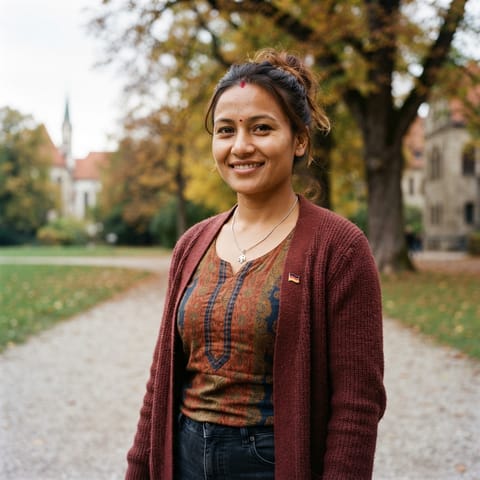 AI-generated illustration representing the Nepalis people