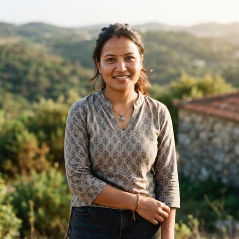 AI-generated illustration representing the Nepalis people