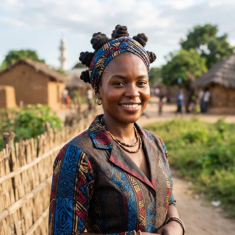 AI-generated illustration representing the Makhuwa-Marrevone people