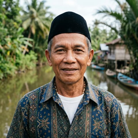 رسم توضيحي مُولَّد بالذكاء الاصطناعي يمثّل شعب Budong-Budong