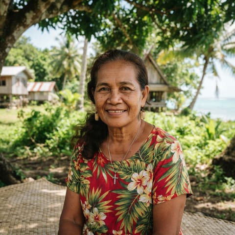 AI-generated illustration representing the Palauans people