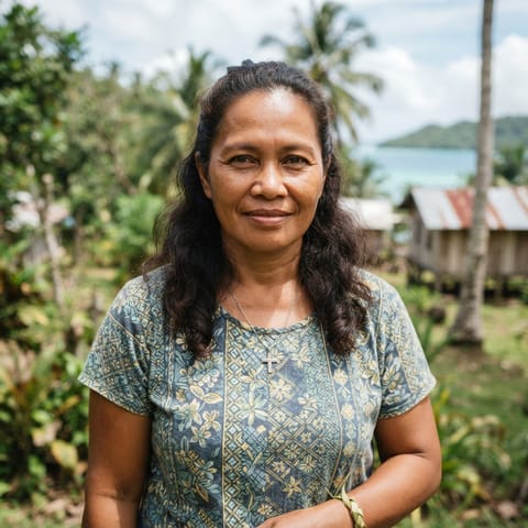 AI-generated illustration representing the Sonsorol people