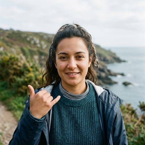 AI-generated illustration representing the Deaf Guernsey Islanders people