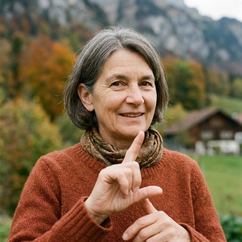 AI-generated illustration representing the Deaf Liechtensteiners people